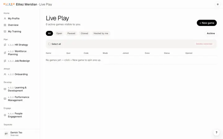 Live Play, after