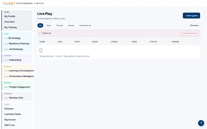 Live Play, before