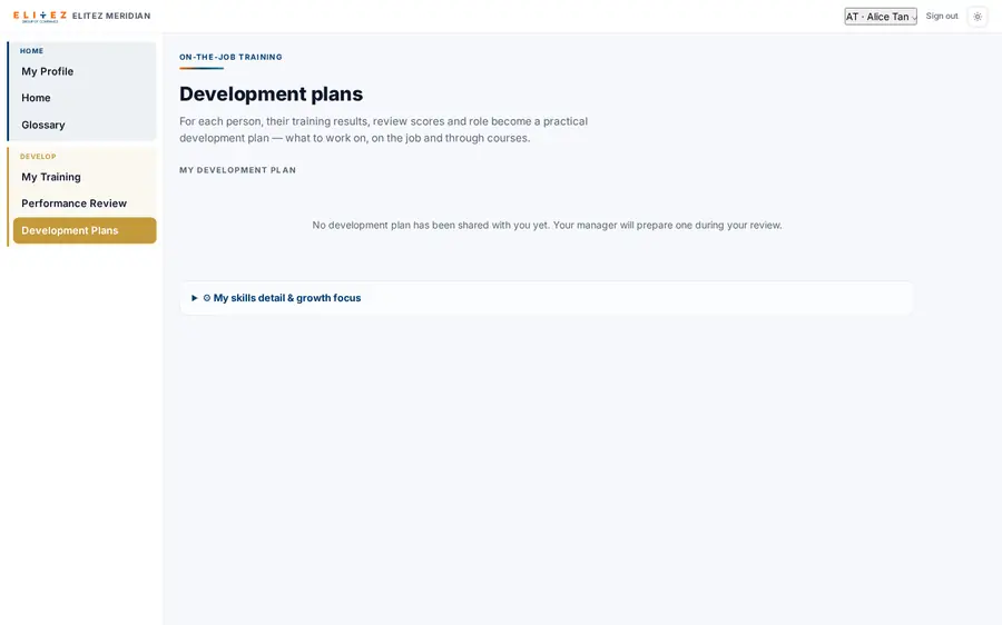 Development plans, before